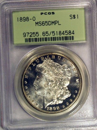 1898-O $1 Morgan MS65DMPL PCGS OGH