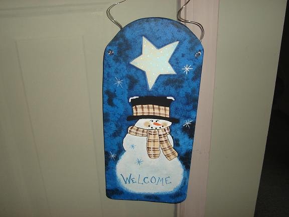 Snowman Welcome Hanger