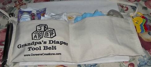GRANDPA DIAPER TOOL BELT FREE SHIPPING