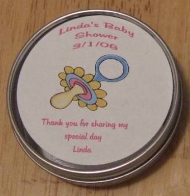 Personalized Pacifier Label & Tin Free Shipping