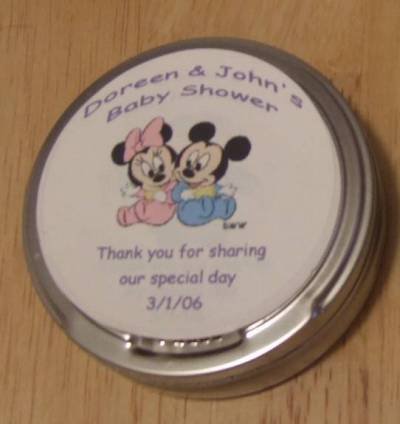 Personalized Mickey & Minnie Label & Tin Free Shipping