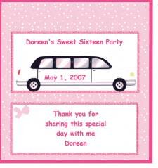 SWEET SIXTEEN PERSONALIZED HERSHEY 1.55 OZ WRAPPER FREE SHIPPING