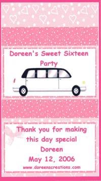 SWEET SIXTEEN PERSONALIZED KIT KAT 1.5 OZ WRAPPER PERSONALIZED