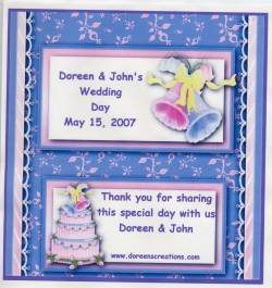Wedding Personalized Hershey 1.55 oz Free Shipping