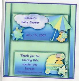 Baby Shower Hershey 1.55 oz Hershey Wrapper Personalized Free Shipping
