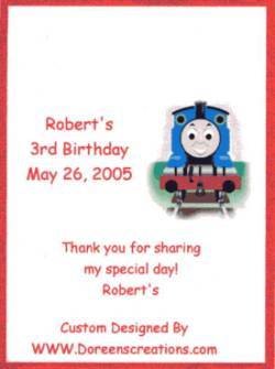 Thomas Crayon Label Personalized Free Shipping
