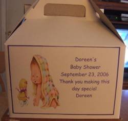 Baby Shower Gable Box Personalized Free Ship