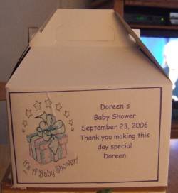 Baby Shower Gable Box Personalized Free Ship
