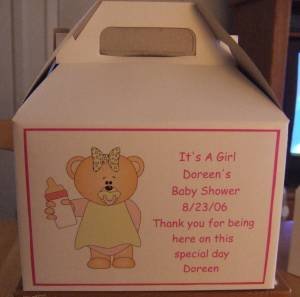 Baby Shower Gable Box Personalized Free Ship