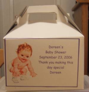 Baby Shower Gable Box Personalized Free Ship