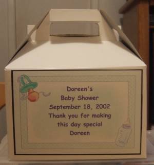 Baby Shower Gable Box Personalized Free Ship