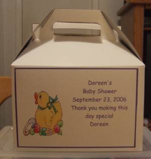 Baby Shower Gable Box Personalized Free Ship