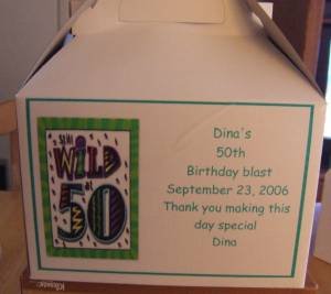 Birthday Gable Box Personalized Free Ship