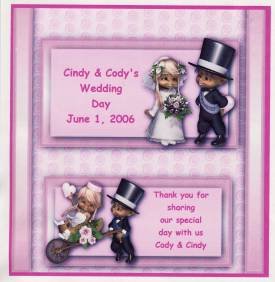 Wedding Couple Hershey 1.55 0z Free Shipping