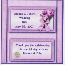 Personalized Candy Wedding Hershey 1.55 0z Free Shipping