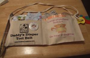 Personalized Daddy Diaper Tool Belt Free Shipping