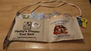 Personalized Daddy Diaper Tool Belt Free Shipping