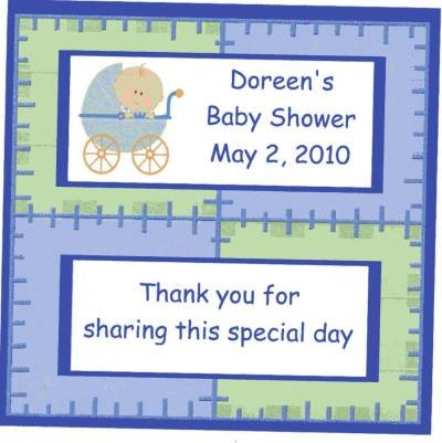 Baby Shower Personalized Candy Wrapper Free Shipping