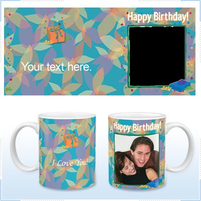 11oz White Ceramic Mug - Birthday