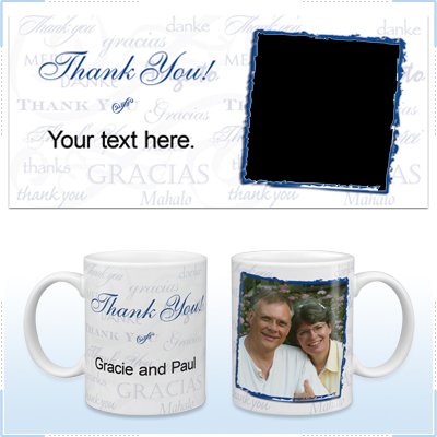 11oz White Ceramic Mug - Thank You