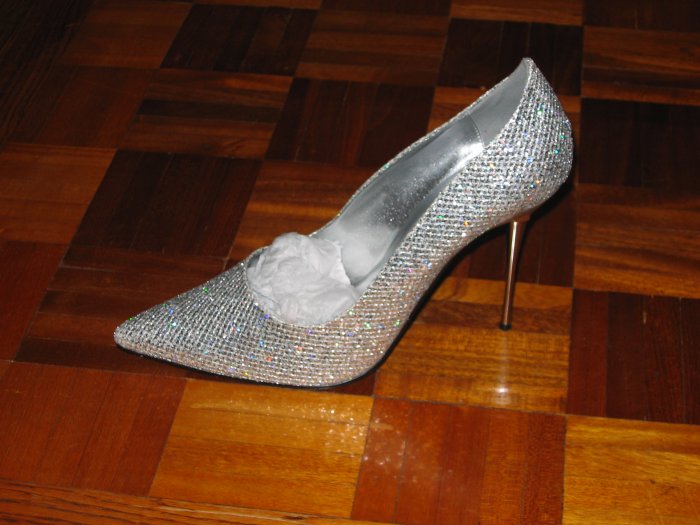 Sparkling Silver Stiletto Pumps - Grab the Attention - 13
