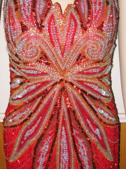 Ravishing Red Formal Gown - Halter or Strapless