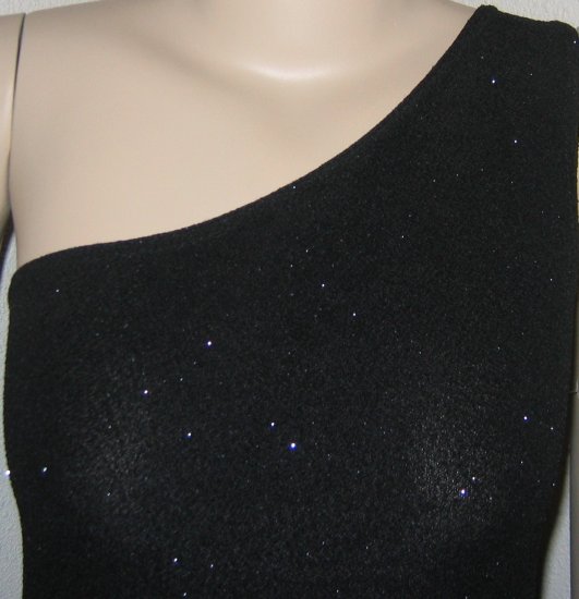 Black Jody of California Grecian Style Sparkling Gown
