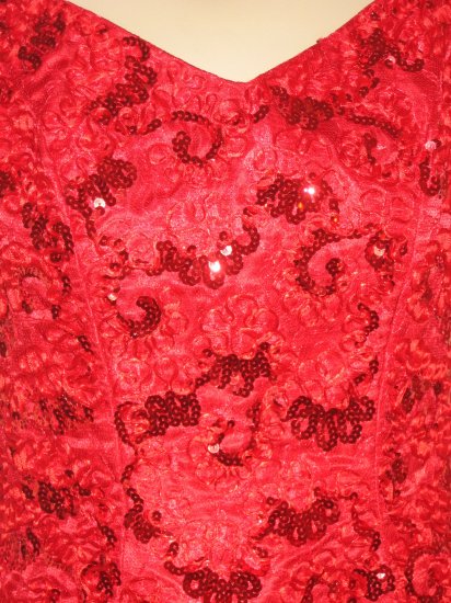 Janne' by Mike Benet Ruby Red Cocktail Dress - 8
