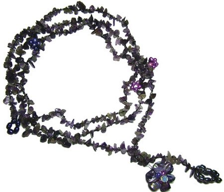 Amethyst Lariat Necklace