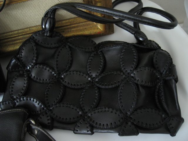 14. NEW TAPESTRY BLACK WOMEN'S PURSE HANDBAG BAG LEATHER-LIKE