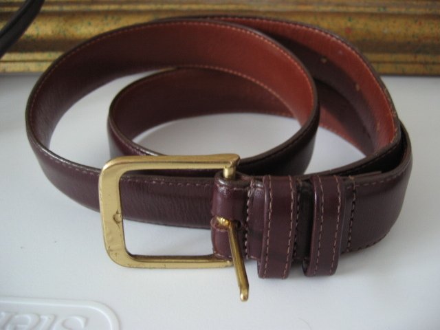 22. AUTHENTIC COACH BELT SZ M GENUINE LEATHER BROWN
