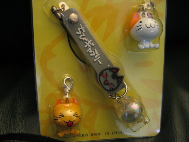 HELLO KITTY knitting crochet stitch markers FLASHING CELL PHONE STRAP DIGITAL CAMERA CANON STRAP