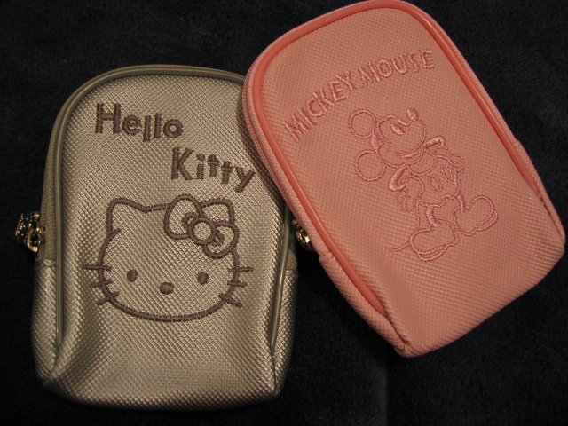 HELLO KITTY OR MICKEY MOUSE I-POD ipod DISNEY case travel CELL PHONE DIGITAL CAMERA BAG WALLET