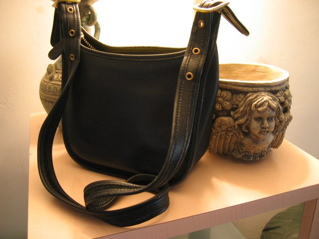 AUTHENTIC GENUINE COACH JANICE LEGACY BLACK WOMEN'S PURSE HANDBAG BAG #11