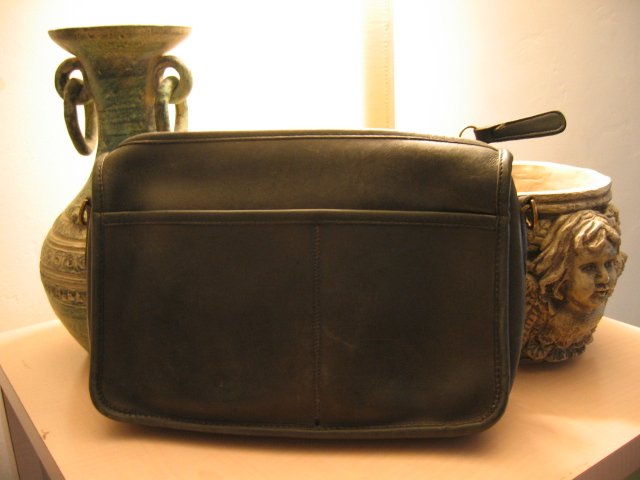 AUTHENTIC BLACK POCHETTE COACH MAKEUP BAG WOMEN'S HANDBAG BAG PURSE #6