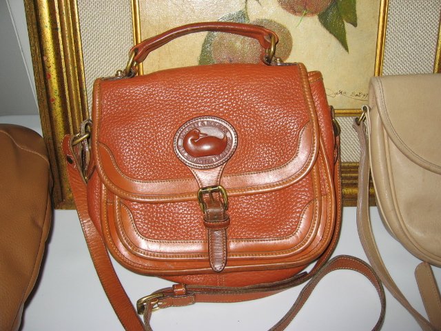 AUTHENTIC DOONEY&BOURKE dooney & bourke BROWN LEATHER WOMEN'S BAG HANDBAG PURSE doctor's bag