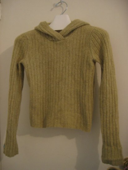 RIBBED sweater clothes like new abercrombie WOOL green xl girls