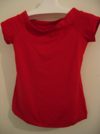 CLOTHES TOP SHIRT STRETCH no boundaries red M girls