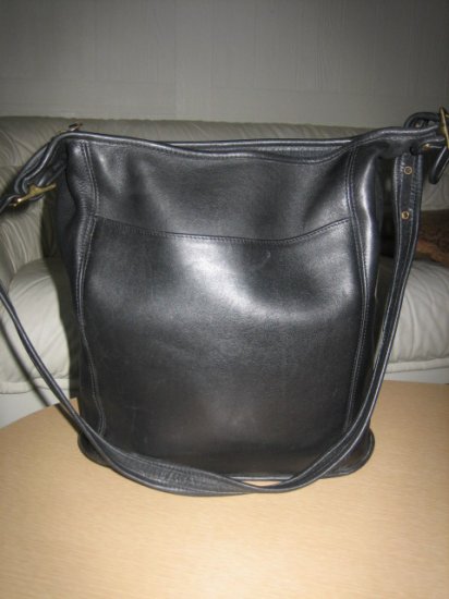 AUTHENTIC BLACK COACH LEGACY women's purse handbag leather BUCKET