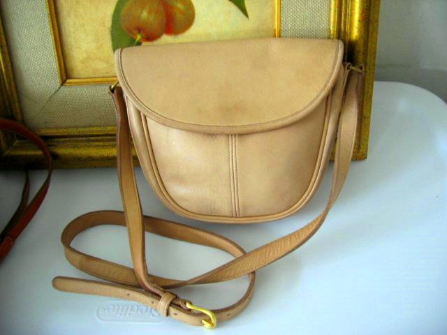 AUTHENTIC CREME TAN light brown COACH WOMEN'S PURSE BAG HANDBAG LEATHER