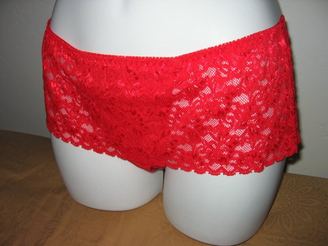 BLACK red white - WOMEN'S CLOTHES SEXY LACY THONG SKIRT PANTY panties SEX UNDERWEAR sz M clubbing