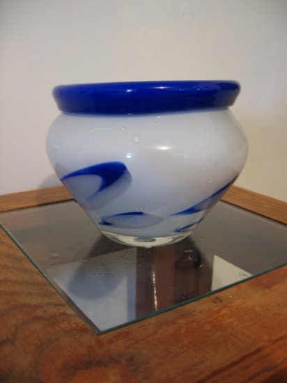 BLUE WHITE VASE FLOWER HOLDER CONTAINER HOME DECOR GARDEN DECORATIVE COLLETIBLE