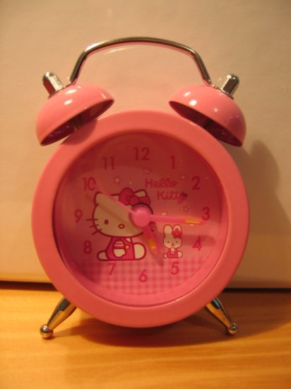 MINI HELLO KITTY CLOCK decorative collectible home decor kids room toy hobby accessory ALARM CLOCK