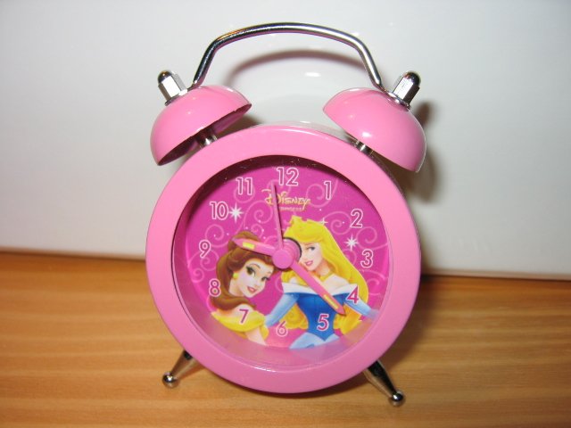 SOLD - SLEEPING BEAUTY DISNEY CLOCK disney kids toys decorative collectible pink beauty & the beast
