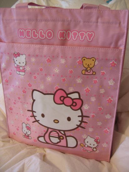 SOLD - HELLO KITTY LUNCH BAG TOTE PINK WOMEN'S KIDS ACCESSORY PICNIC PURSE BAG