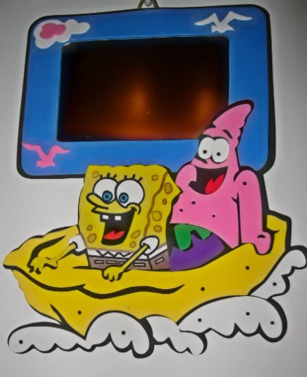 SOLD - SPONGEBOB KIDS' ROOM MIRROR BATHROOM HOME DECOR TOY FOAM GIRLS' BEAUTY MAKEUP