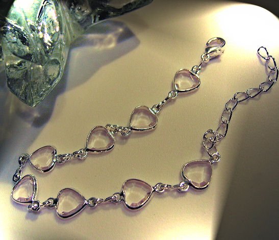 crystal diamond heart hearts JEWELRY CHARM BRACELET beads PARTY FAVOR watches WOMEN'S ACCESSORY