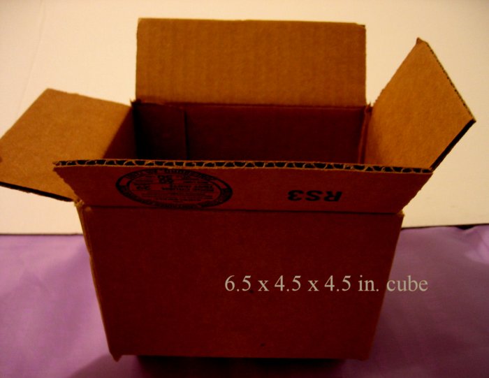 5 SMALL NEW STORAGE SHIPPING GIFT BOX BOXES home 6.5 x 4.5 x 4.5 in. cube