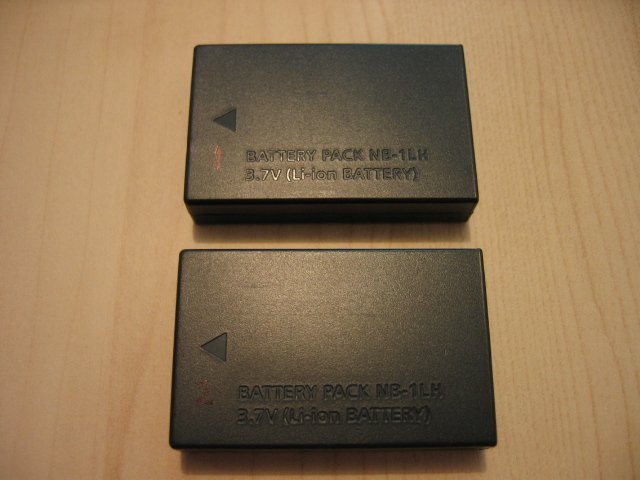SOLD - 2 CANON NB-1L NB-1LH BATTERY S230 S400 S410 S330 S500 digital camera ixus elph photo