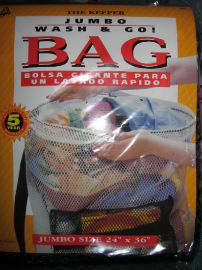 black - LOT OF 2 LAUNDRY BAGS JUMBO wash and go SIZE 24" X 36" WOMEN'S MEN'S CLOTHES HOME GARDEN